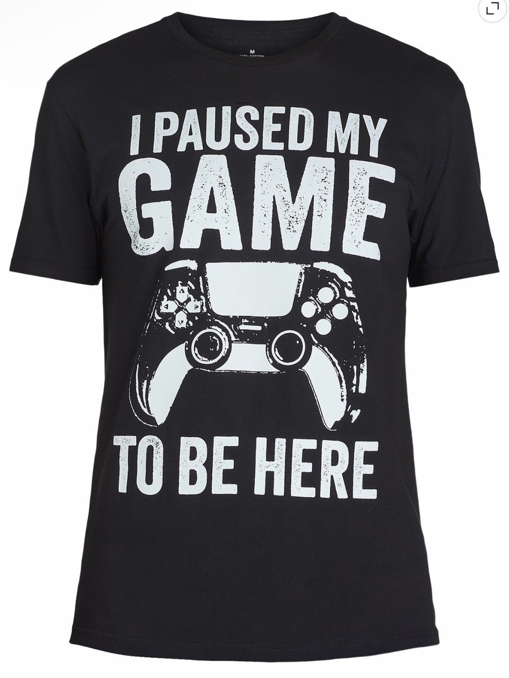 Graphic Gamer Short Sleeve Tee - Black